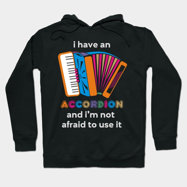 Funny Accordion Hoodie by evisionarts